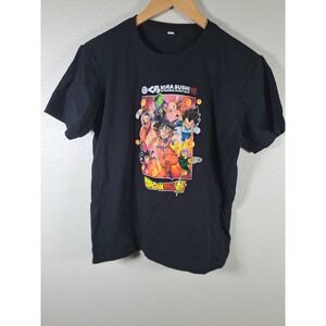 Kura Sushi x Dragon Ball Super Graphic T-Shirt Black Mens Large Anime Goku Tee
